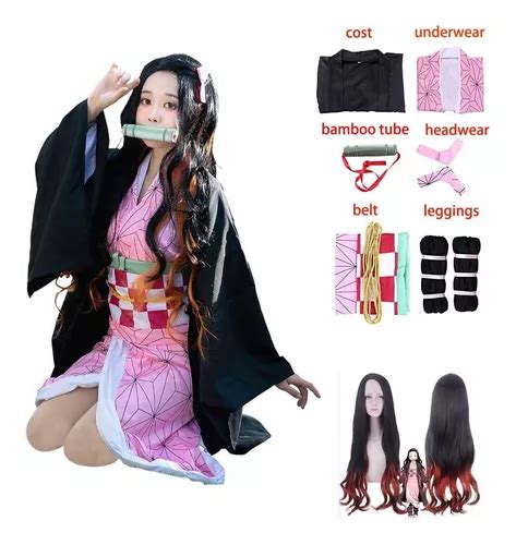 Busca Capa De Cosplay Demon Slayer Nezuko Tanjiro Kamado 6 Piezas A La