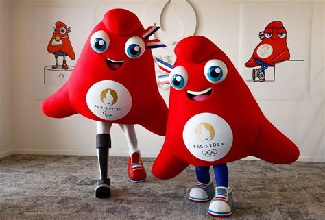 París 2024 Los Frigios mascotas de los Juegos Olímpicos