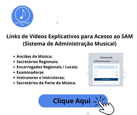 Arquivos SAM Instrutores Online CCBInstrutores Online CCB