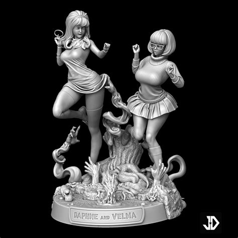 Classic Lingerie NSFW Version Daphne And Velma D Printable STL D File For Cults