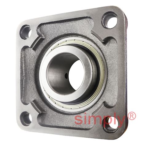 Rhp Msf Metric Four Bolt Square Cast Iron Flange Housing And Mm