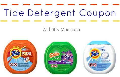 Tide Detergent Coupon A Thrifty Mom