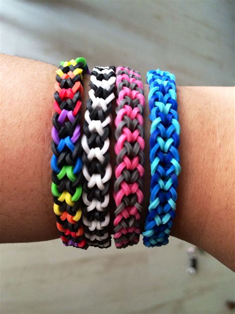 Inverted Fishtail Rainbow Loom Bracelets Easy Rainbow Loom Bracelets