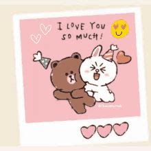 Cony Line Friends Kiss Sticker Cony Line Friends Kiss Love Discover