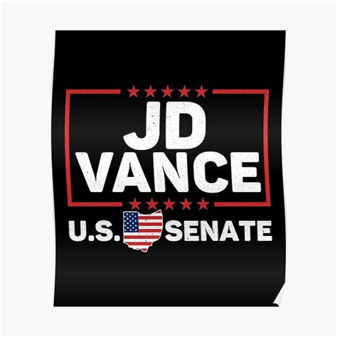 "J.D. Vance For Senate" Poster for Sale by creatordesigns1 | Redbubble