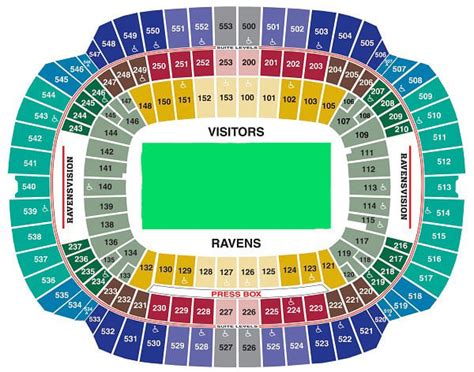 Baltimore Ravens Seating Chart & Seat Views | TickPick