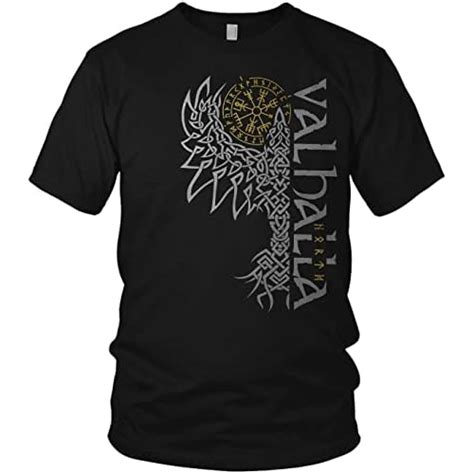 N Rth Legendary Herren T Shirt Valhalla Odin Rabe Hugin