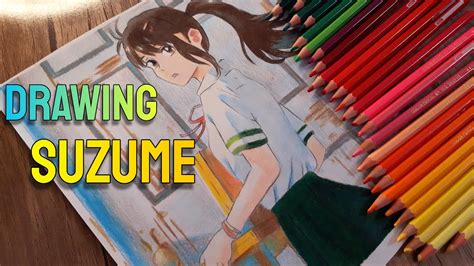 Drawing Suzume No Tojimarianime Moonlight Pencil Youtube