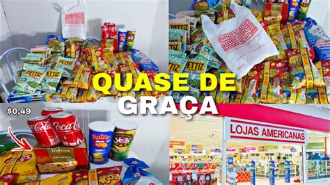 MINHAS COMPRAS NA LOJAS AMERICANAS TUDO DE GRAÇA Comprei muita coisa