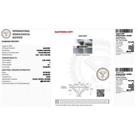 Diamante Certificato Igi Ct F Si Gv