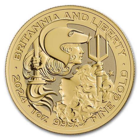 Gouden Britannia And Liberty 1 Oz 2024 101munten