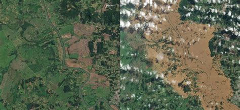 Imagens De Satélite Mostram O Antes E O Depois De áreas Atingidas Gazeta