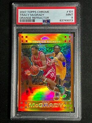 2007 Topps Chrome Orange Refractor Tracy McGrady Kobe Bryant 101 PSA 9