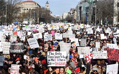 Crowds Gather For Largest Us Gun Control Protest In A Generation The