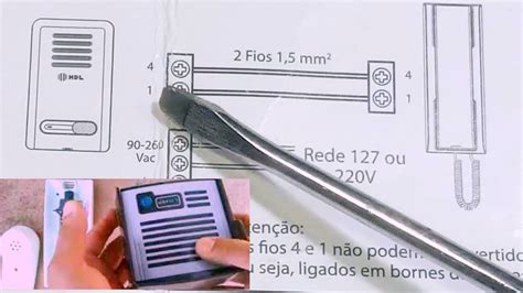 Esquema de ligação de um interfone hdl YouTube