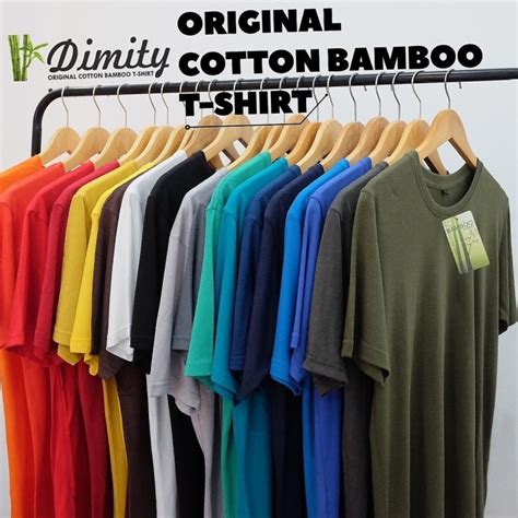 Jual Kaos Polos Katun Bambu O Neck Original Cotton Bamboo Kab