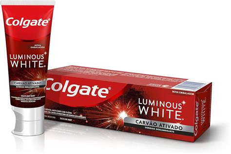 Amazon Colgate Creme Dental Clareador Luminous White Carvão Ativado