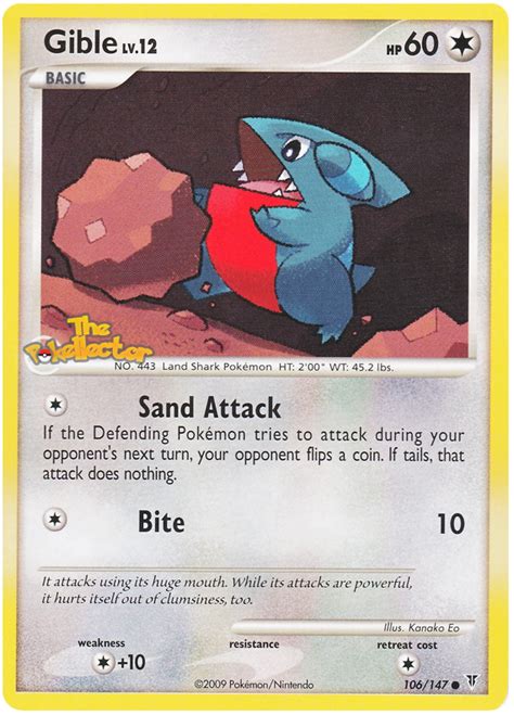 Gible Platinum Supreme Victors 106 Pokemon Card