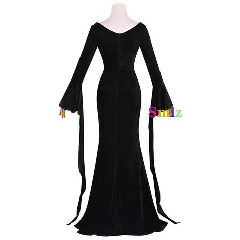 Morticia Cosplay Anime Addams Cosplay Costume Halloween Sexy Dress