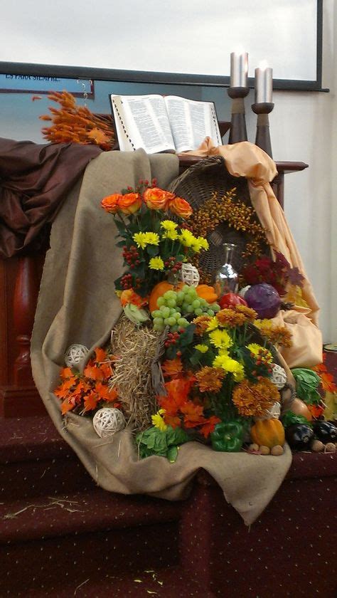 17 Harvest display for church ideas | church decor, altar decorations ...