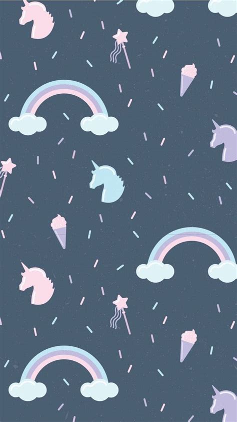 Download Rainbow Unicorn Cute Iphone Lock Screen Wallpaper