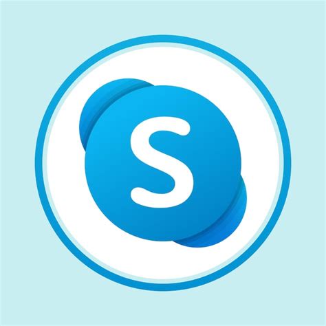 Premium Vector | Skype icon vector