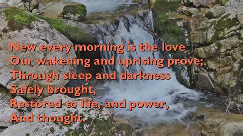 New Every Morning Is The Love Tune Melcombe 5vv [with Lyrics For Congregations] Youtube