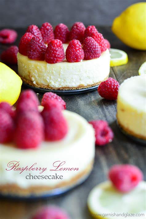 Mini Raspberry Lemon Cheesecakes