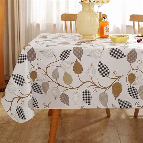 Liberecoo Nappe De Table En Vinyle Imperm Able Avec Envers En Flanelle