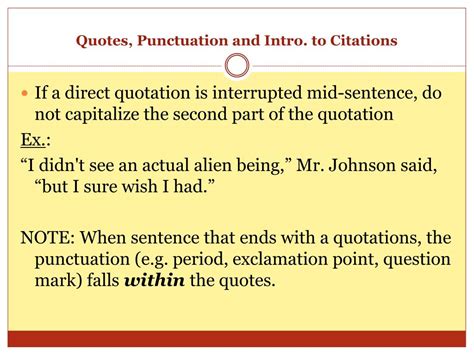 PPT - The Comma Quotes, Punctuation, and Intro. To Citations PowerPoint ...