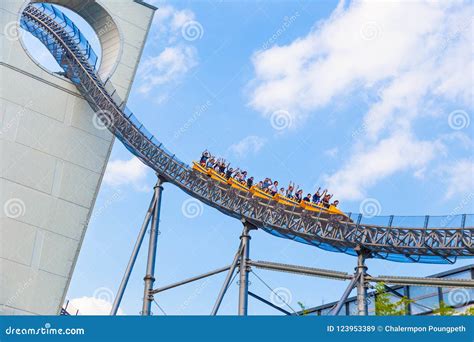 Happy Park Visitors Enjoy Their Roller Coaster Ride at Tokyo Dome City ...