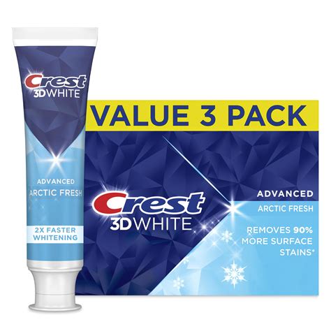 Crest D White Advanced Teeth Whitening Toothpaste Arctic Fresh