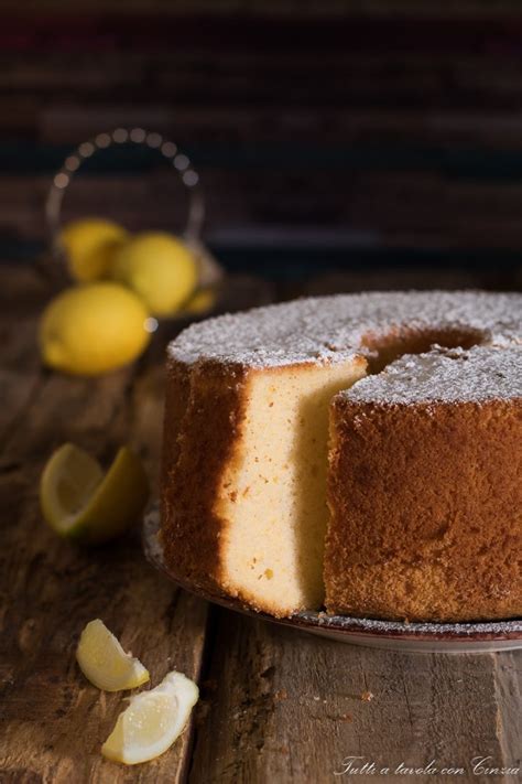 Chiffon Cake Al Limone Ciambellone Americano Soffice Con Olio