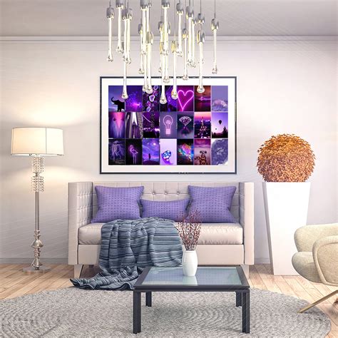 Buy 60pcs Purple Wall Collage Kit Aesthetic Pictures Joencost 4x6 Inch