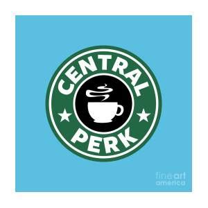 Friends Central Perk Starbucks Logo Drawing By Paul Hall Fine Art America