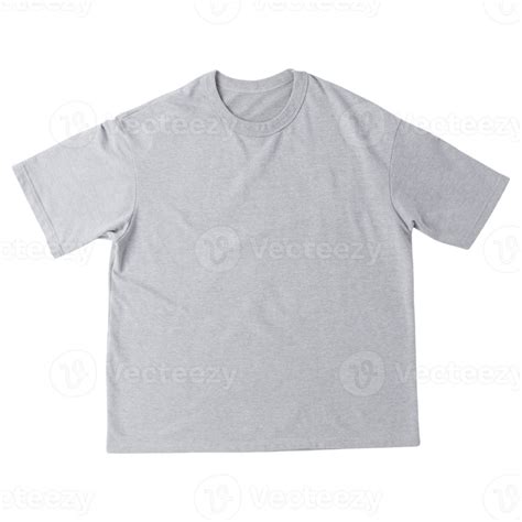 Grey oversize t-shirt mockup 8519582 PNG