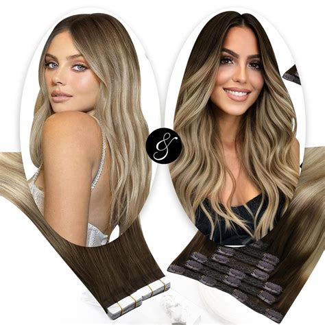 Amazon Moresoo Blonde Tape In Hair Extensions And Clip In Hair