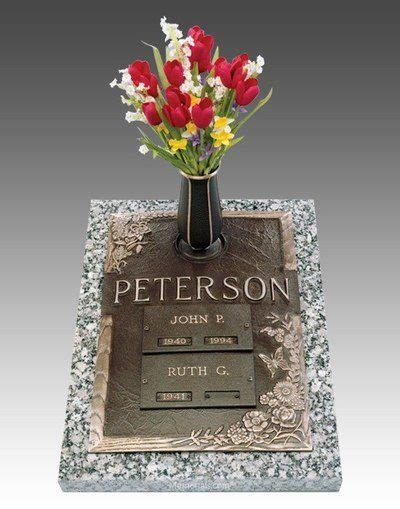 Rose Companion Cremation Grave Marker 24 X 30