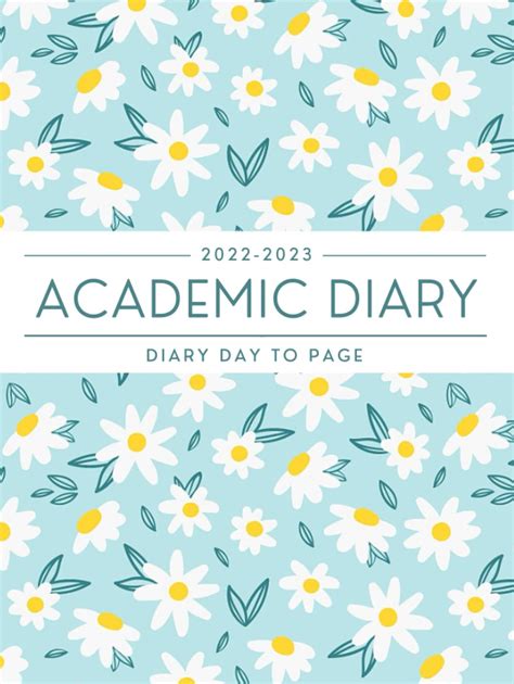 A4 Academic Diary 2022 2023 Day A Page Uk Mid Year Diary 1st August