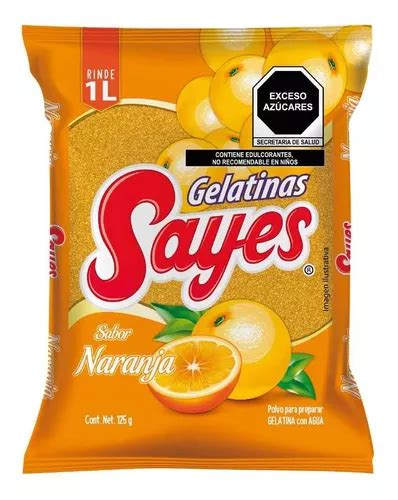 Gelatina Sayes Sabor Naranja G Mercadolibre