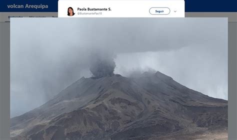 Cientos de evacuados por la erupción del volcán Ubinas en Perú