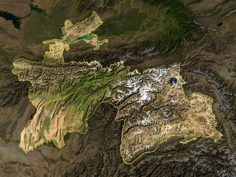 Map Of Tajikistan Satellite Map Worldofmaps Net Online Maps And