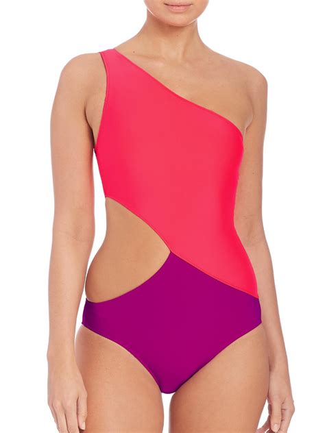 Araks One Piece Elmar Asymmetrical Swimsuit In Purple Lyst