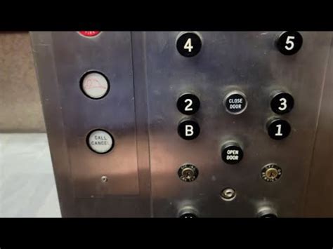 Otis Black Button Traction Elevators Clark Hall Cornell University