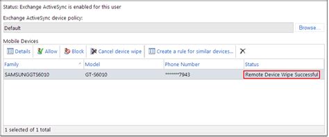 Remotely Wipe a Mobile Phone Connected to Exchange 2010 | Lisenet.com :: Linux | Security ...