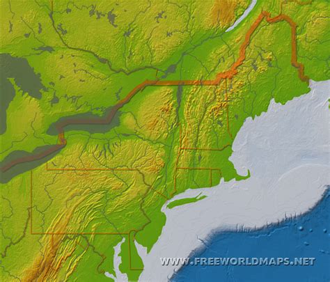 Northeast Us Map Blank