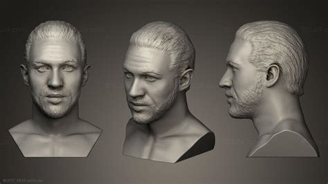 Busts And Bas Reliefs Of Famous People Tom Hardy Bustc D Stl