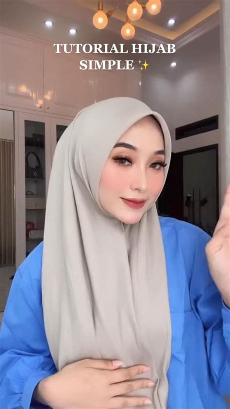 Tutorial Hijab Segiempat Gaya Hijab Gaya Jilbab Gaya Hijab Kasual