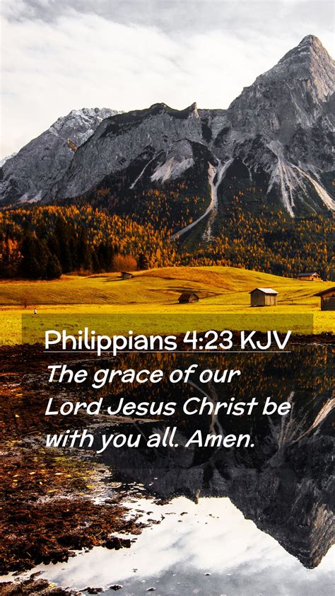 Philippians Kjv Mobile Phone Wallpaper The Grace Of Our Lord