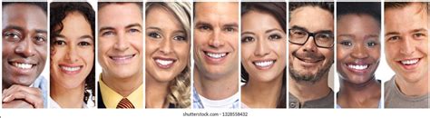 Happy People Faces Stock Photo (Edit Now) 1328558432